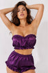 Women’s Purple Silk Night Suit – Soft Two-Piece Sleepwear Set Pakistan