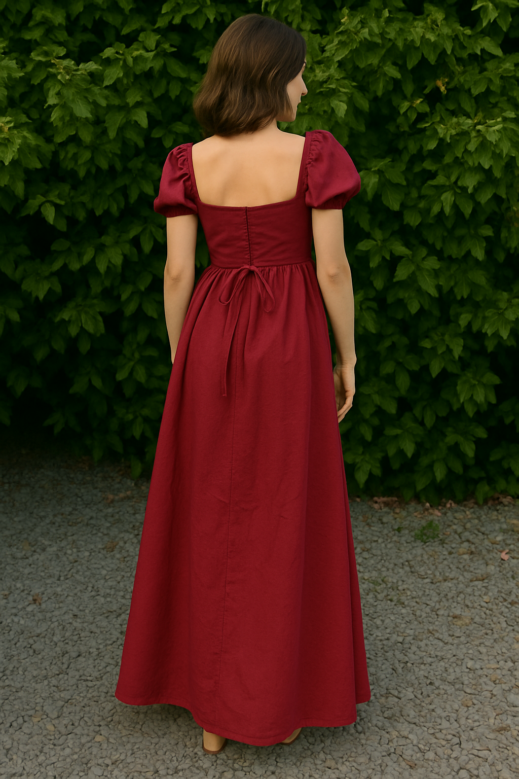 Elegant Puff Sleeve Rory Dress – Cotton