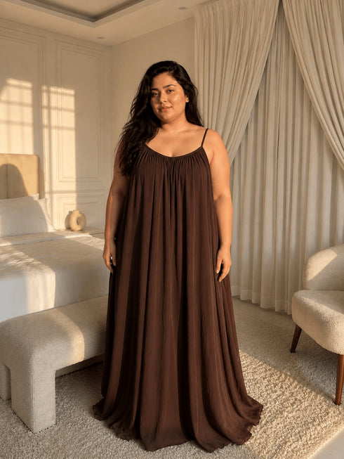 Back Tie Flowy Maxi – Plus Size