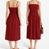 (30%) OFF - Smocked-Bodice Cotton Midi Dress – Effortless Elegance for Every Occasion