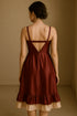 Luxury Silk Lace Trimmed Dress – Soft Maroon Elegance