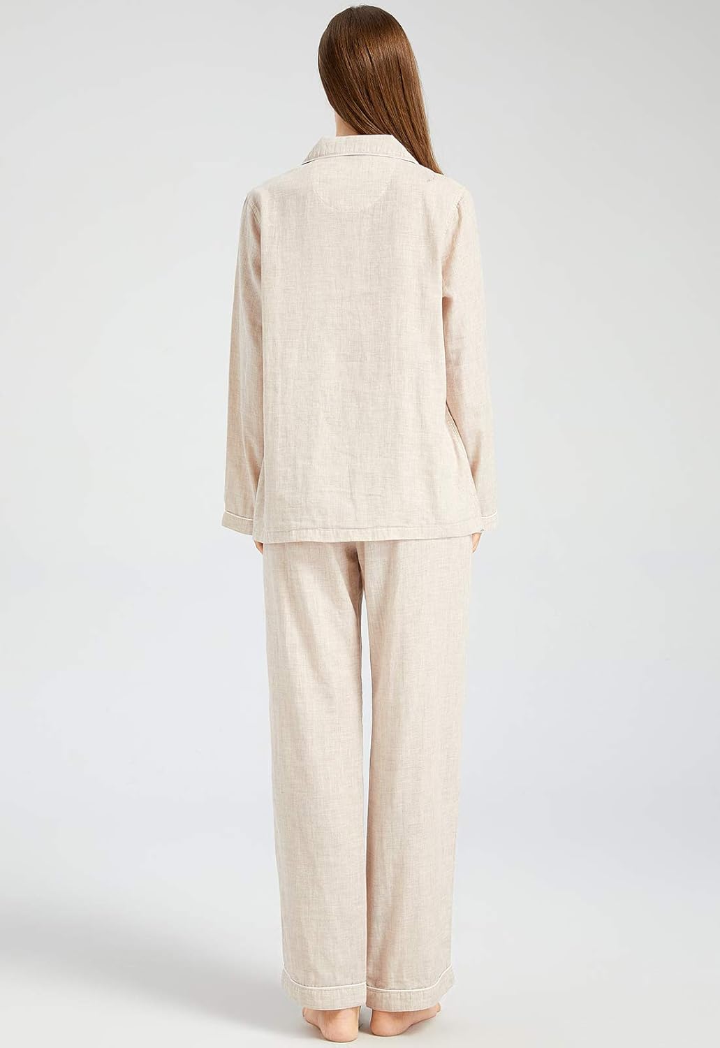 Elegant Cotton Pajama Set – Timeless Comfort