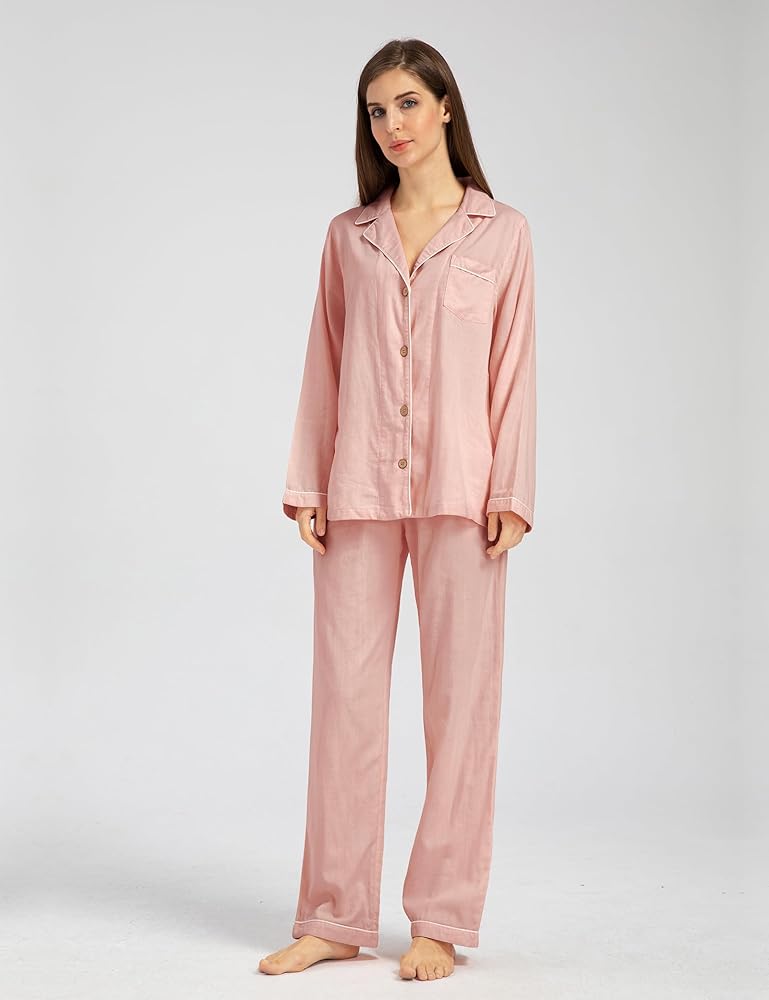 Elegant Cotton Pajama Set – Timeless Comfort
