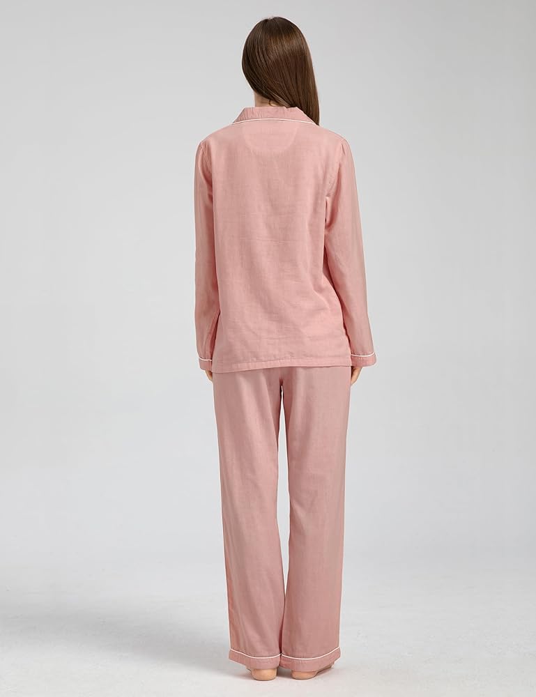 Elegant Cotton Pajama Set – Timeless Comfort