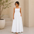 Premium Linen Maxi Dress (Stretch Fit + Pockets) – Summer Collection