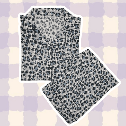 (30%) OFF - Tiger Print Linen Pjs