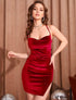 Velvet Allure Backless Party Dress