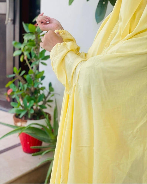 Custard yellow Namaz Chadar