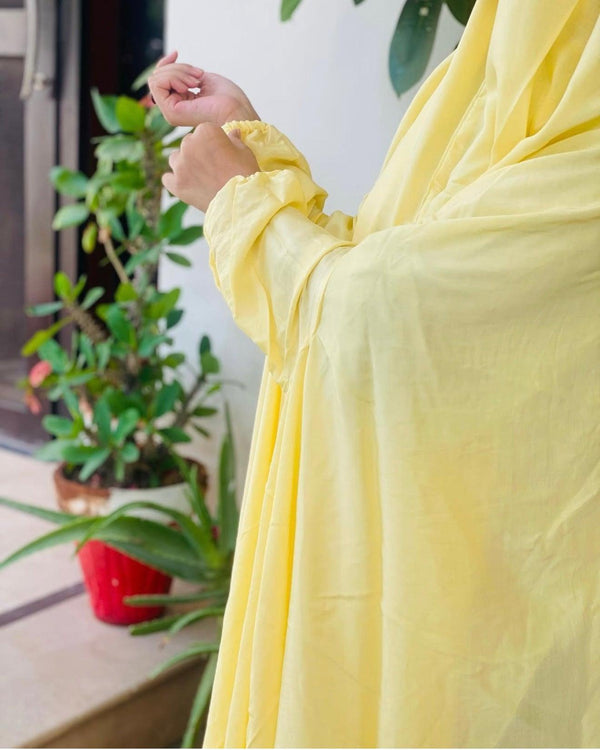 Custard yellow Namaz Chadar