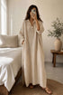 Summer Linen Maxi Shirt (Free Size) – Loose Fit Lounge Wear