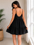 Luna Breeze Linen Babydoll Mini Dress