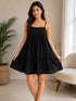 Luna Breeze Linen Babydoll Mini Dress