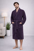 Royal Amethyst Luxe Bathrobe - Deep Purple Comfort Wrap