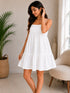 Luna Breeze Linen Babydoll Mini Dress