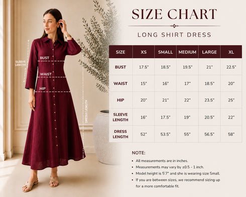 Soft Linen Celeste Shirt Maxi