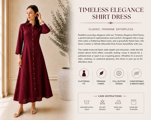 Soft Linen Celeste Shirt Maxi