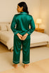 Silk Symphony Pajama Set 🤍🎀