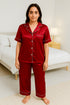 Silk Symphony Half-Sleeve Pajama Set 🎀