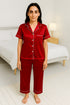 Silk Symphony Half-Sleeve Pajama Set 🎀