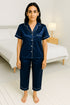 Silk Symphony Half-Sleeve Pajama Set 🎀