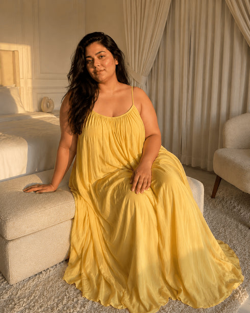 Back Tie Flowy Maxi – Plus Size