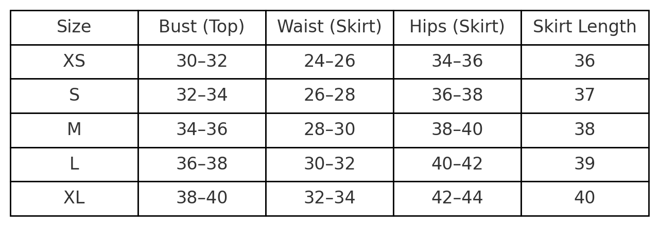 Cotton Co-Ord Set – Crop Top & Maxi Skirt