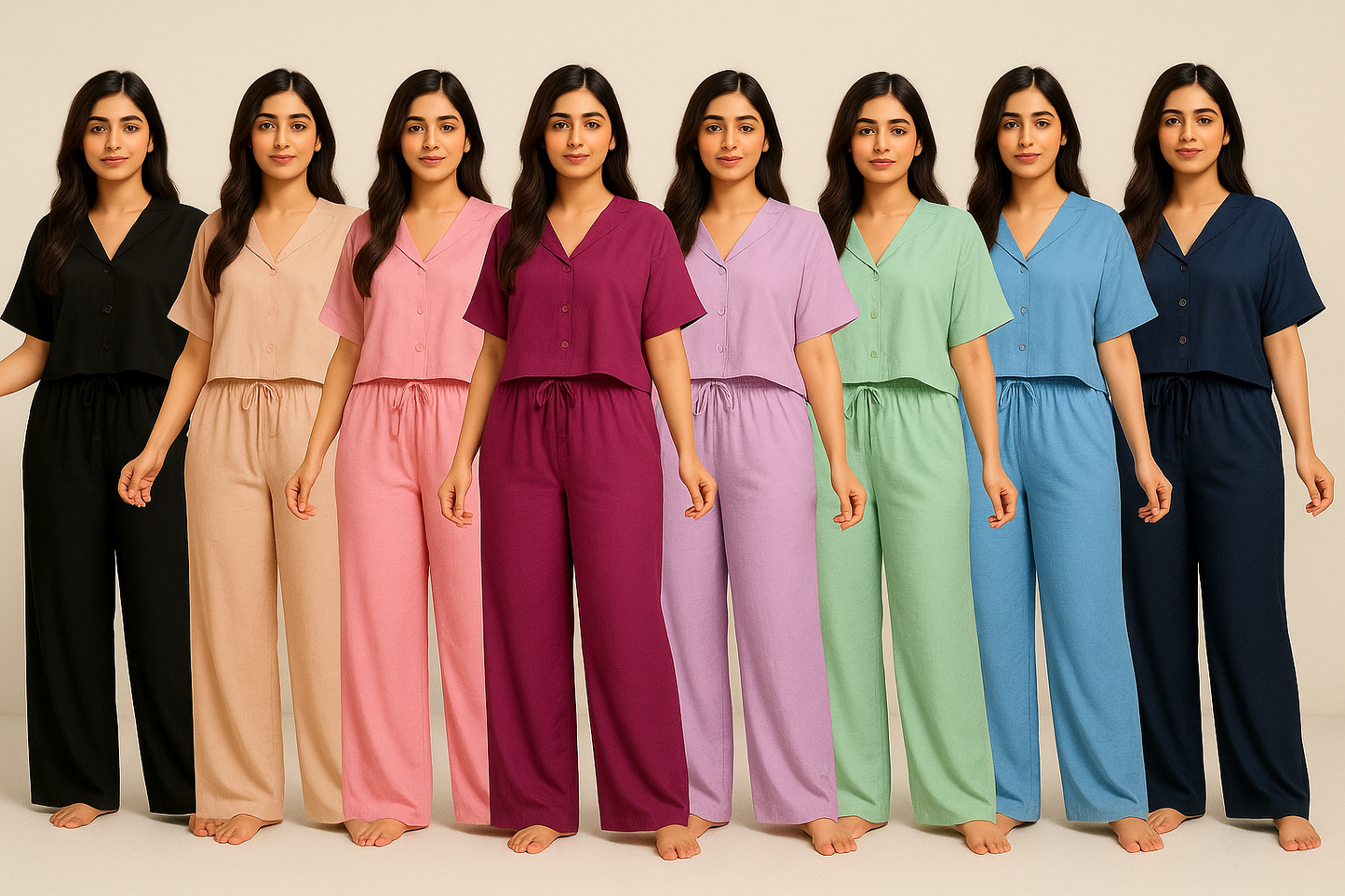 Cotton Relaxed Fit Pajama Set