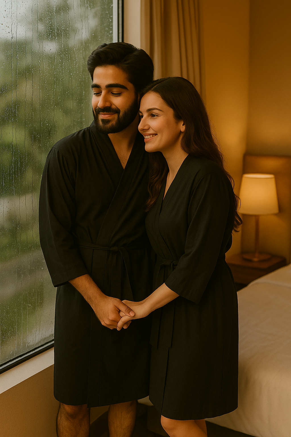 (30%) OFF - Couple’s Cotton Robe Set – Soft & Breathable Comfortwear