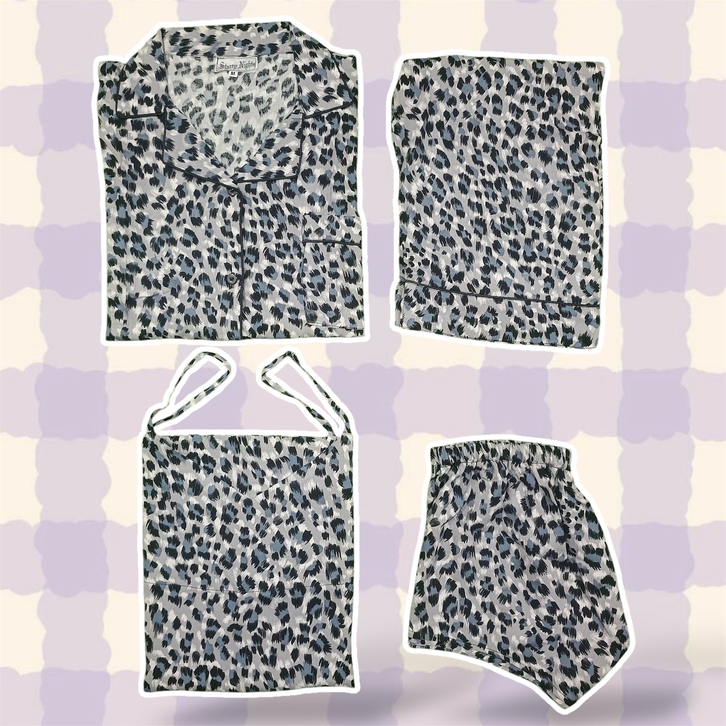 Tiger Print Linen Pjs