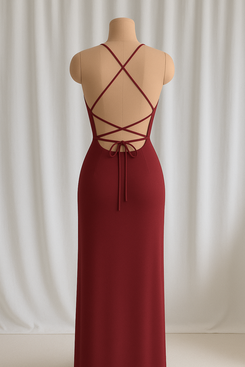(30%) OFF - Midnight Allure – Lace Long Gown & Backless Maxi Set