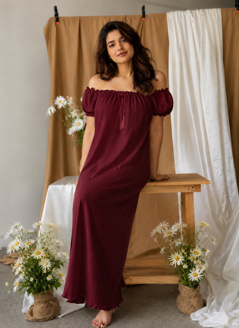Luna Off-Shoulder Maxi