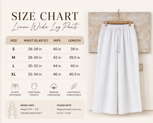 Linen Wide Leg Pants