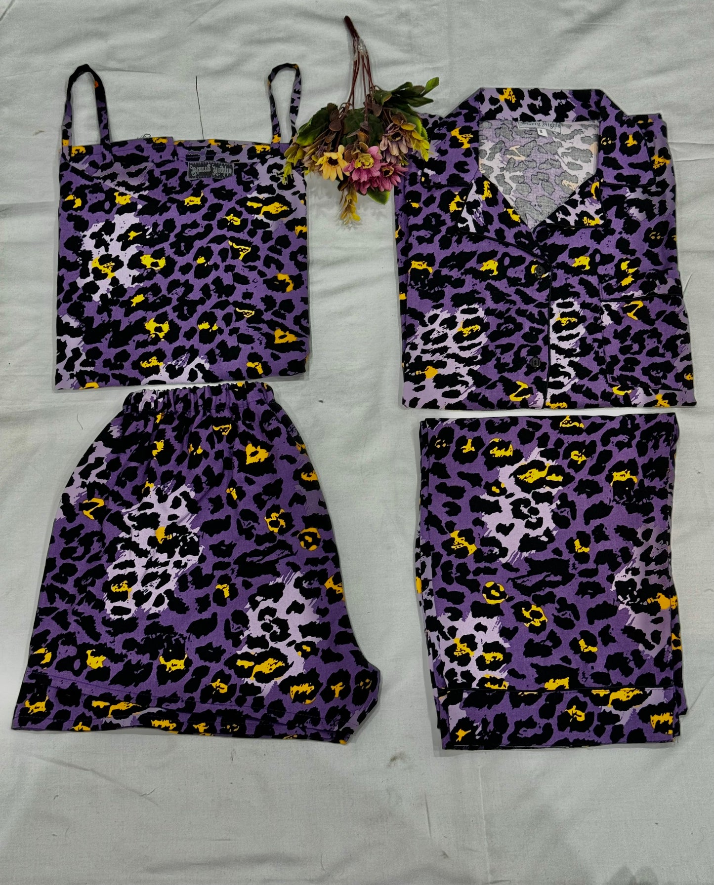Linen Pj's 4pc