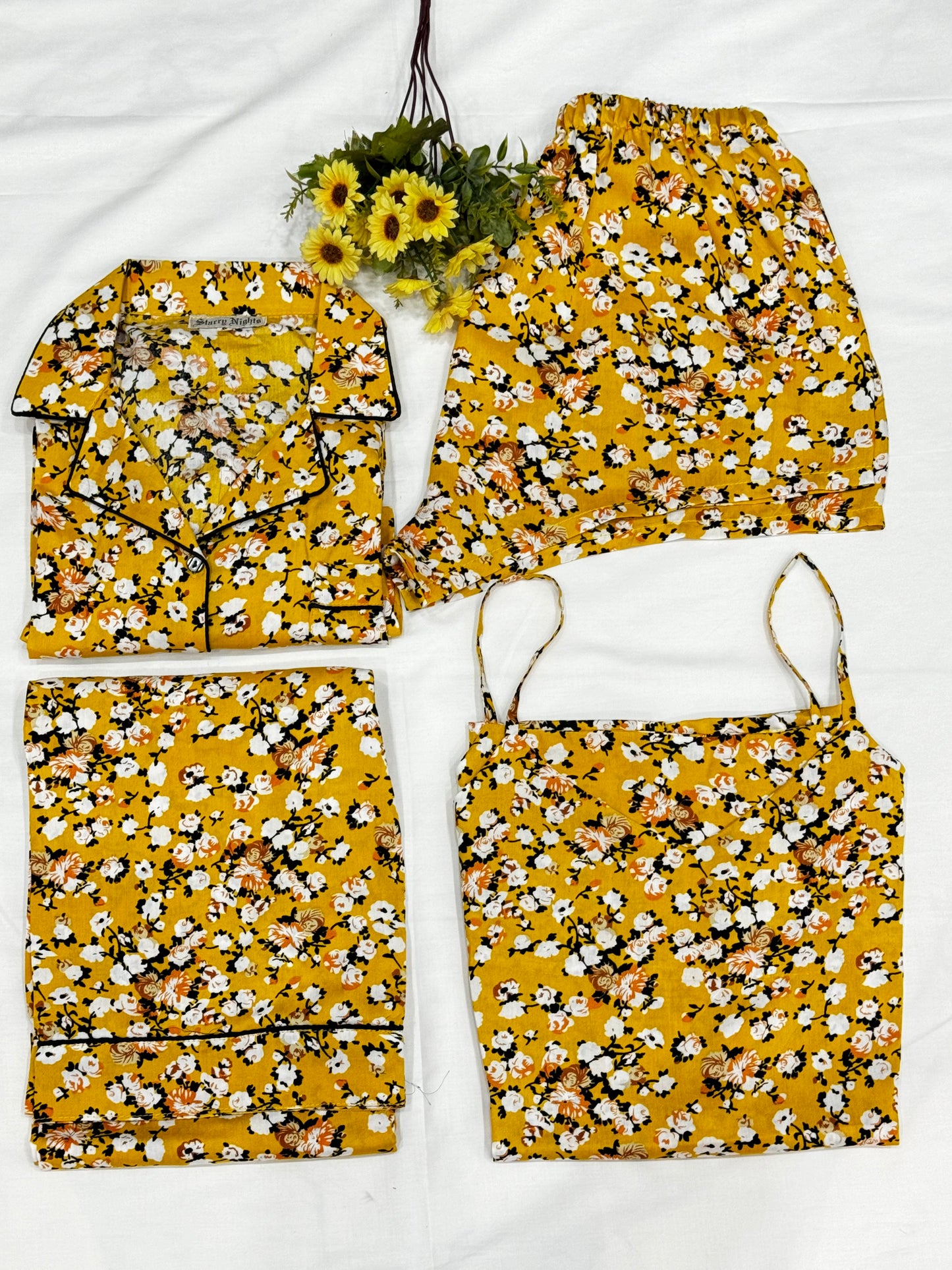 Linen Pj's 4pc