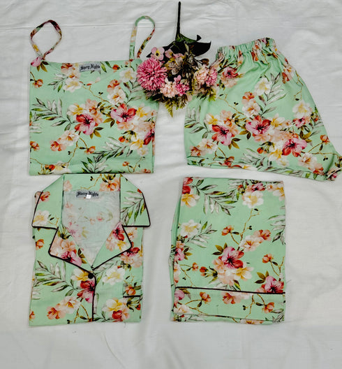 Linen Pj's 4pc