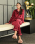 Maroon Valvet Pjs