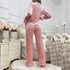 2-Piece Lacy Shirt & Trouser Set