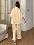 (30%) OFF - Cotton Lace-Trim Pajama Set – Elegant & Ultra-Comfy
