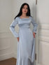(30%) OFF -Elegant Satin Long Maxi Dress