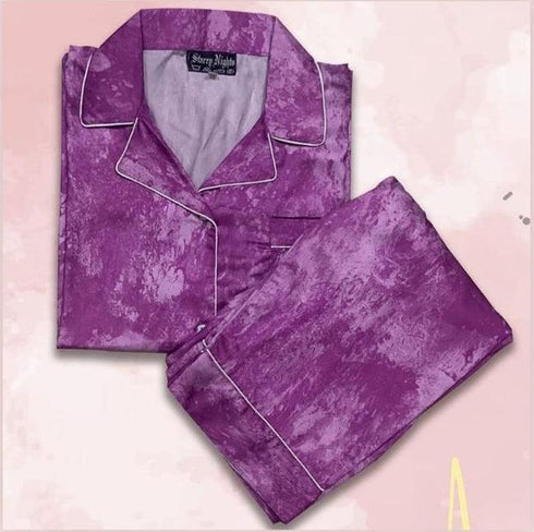 (30%) OFF - Silk Tie Die Pajama Set