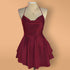Knee lenght back-tie strap maxi
