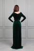 Velvet Luxe Elegance Long Maxi Dress