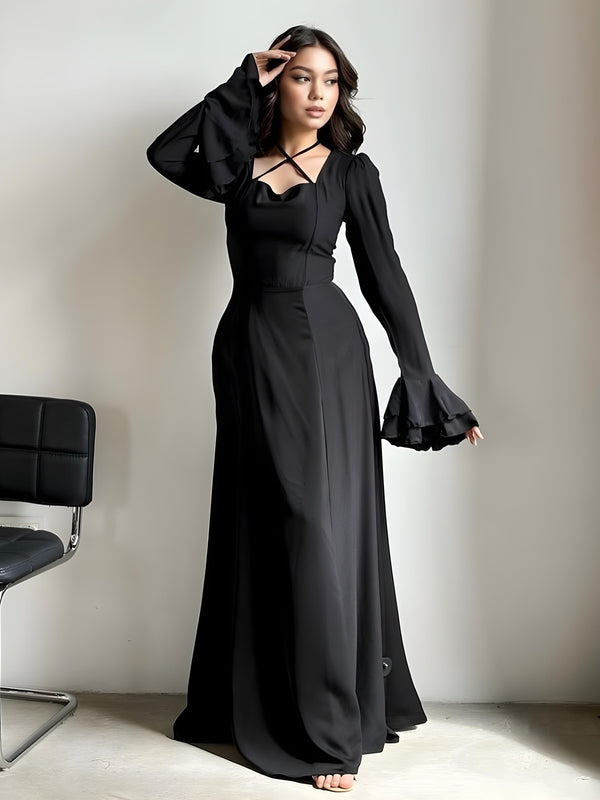 Bell Sleeve Maxi Dress
