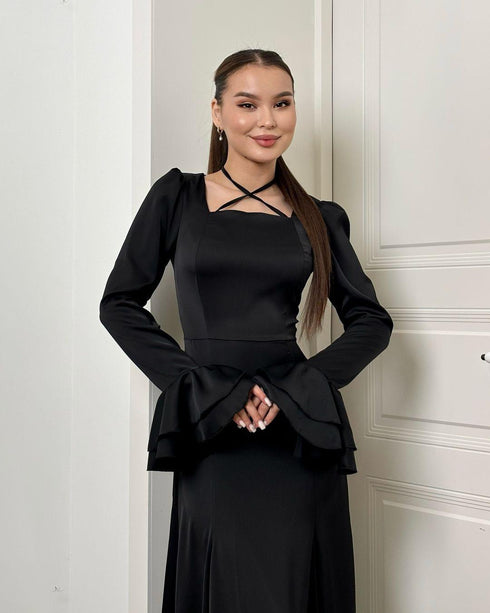 Bell Sleeve Maxi Dress