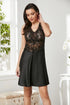 Moonlit Whisper Lace-Trim Silk Maxi