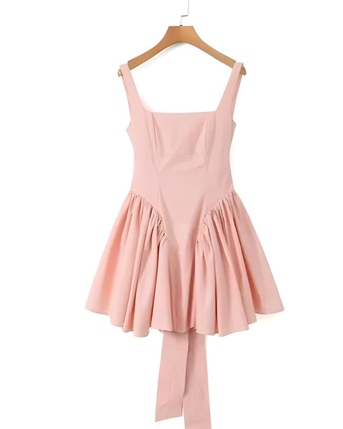 (30%) OFF - Chic Bow-Back Mini Dress – A Perfect Blend of Elegance and Playfulness