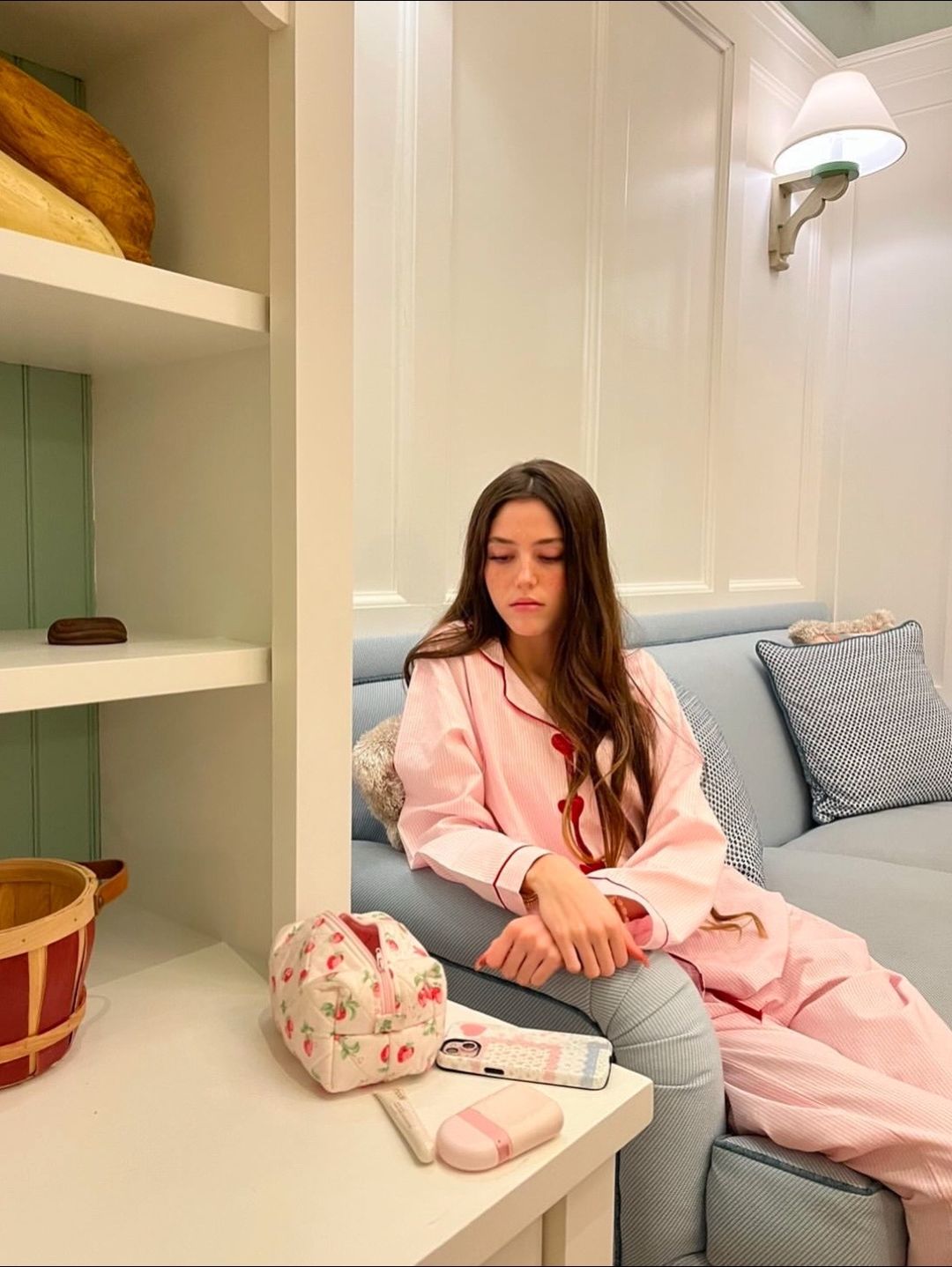 Cozy Cotton Heart-Accented Pajama Set
