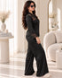 Noiré Lace Silk Pajama Set