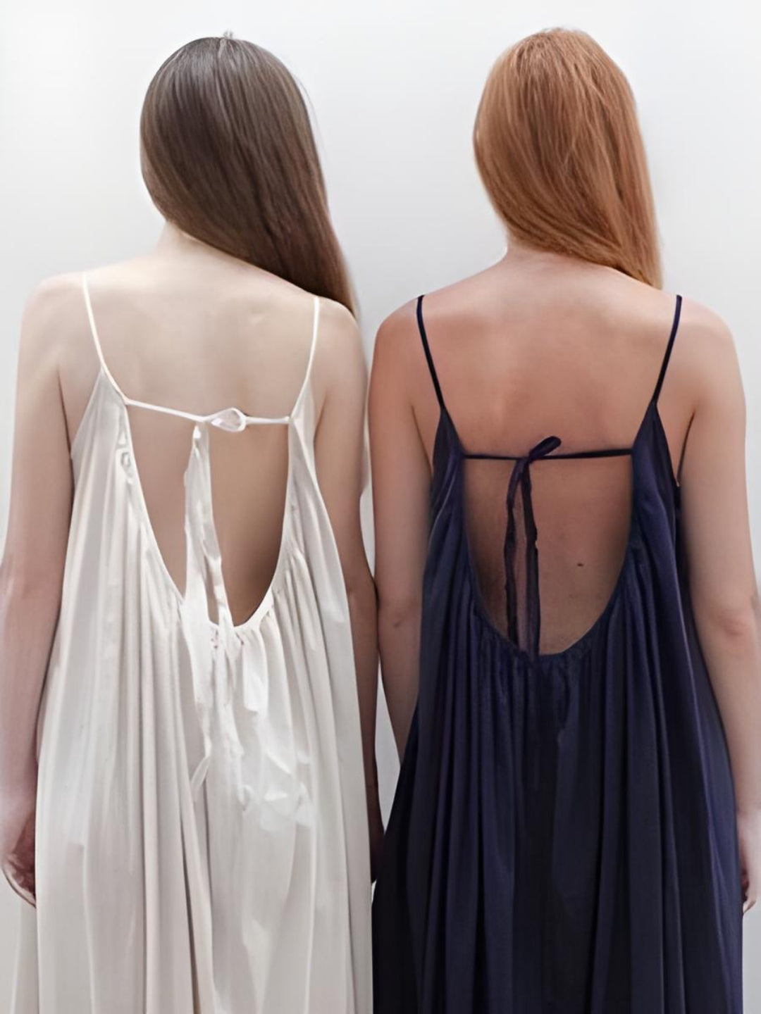 (30%) OFF - Gathered Cotton Maxi Dress with Spaghetti Straps
