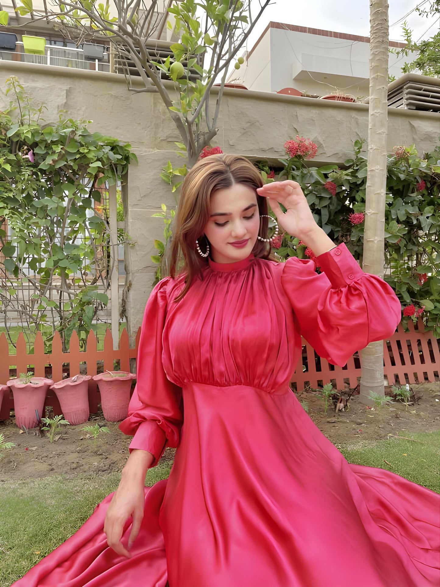 Royal Silk Flare Long Maxi